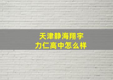 天津静海翔宇力仁高中怎么样