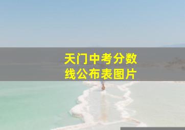 天门中考分数线公布表图片