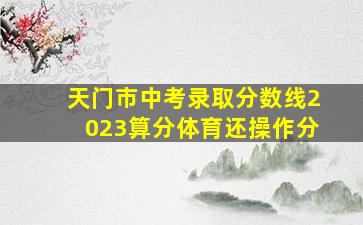 天门市中考录取分数线2023算分体育还操作分