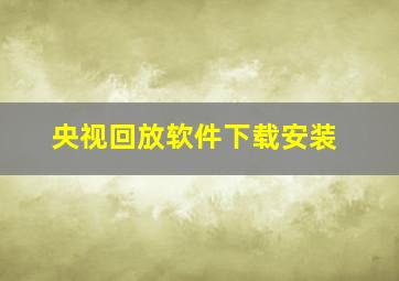 央视回放软件下载安装