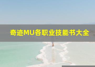 奇迹MU各职业技能书大全