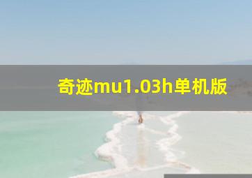 奇迹mu1.03h单机版