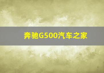 奔驰G500汽车之家