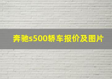 奔驰s500轿车报价及图片