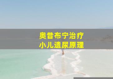 奥昔布宁治疗小儿遗尿原理