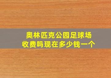 奥林匹克公园足球场收费吗现在多少钱一个