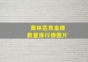 奥林匹克金牌数量排行榜图片