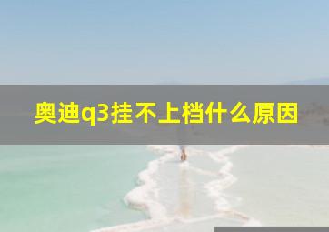 奥迪q3挂不上档什么原因