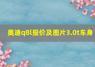 奥迪q8l报价及图片3.0t车身