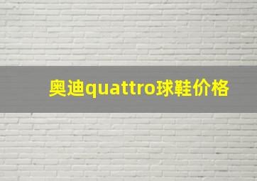 奥迪quattro球鞋价格