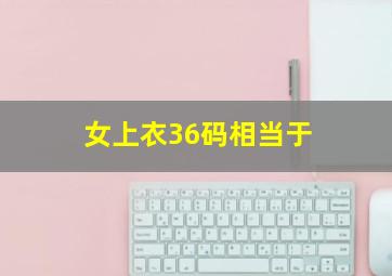 女上衣36码相当于