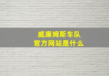 威廉姆斯车队官方网站是什么