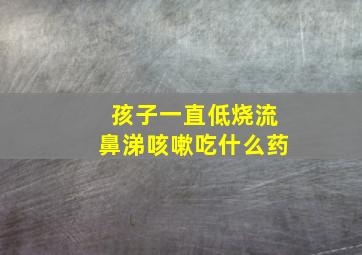 孩子一直低烧流鼻涕咳嗽吃什么药