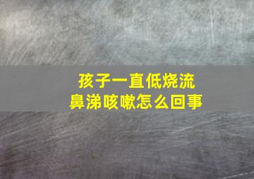 孩子一直低烧流鼻涕咳嗽怎么回事