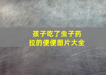 孩子吃了虫子药拉的便便图片大全