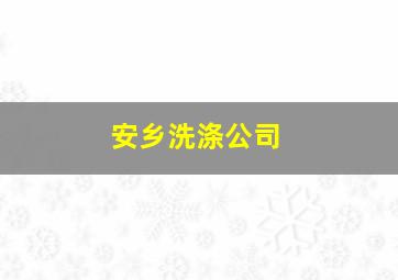 安乡洗涤公司