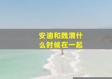 安迪和魏渭什么时候在一起