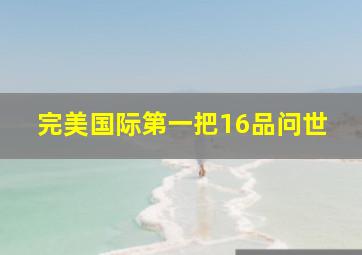 完美国际第一把16品问世