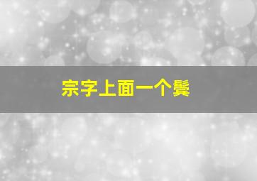 宗字上面一个鬓