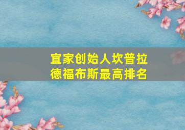 宜家创始人坎普拉德福布斯最高排名