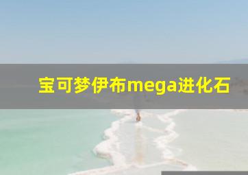 宝可梦伊布mega进化石