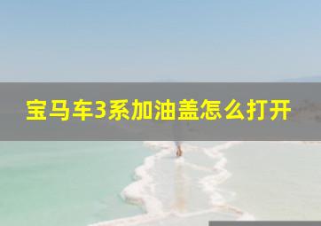 宝马车3系加油盖怎么打开