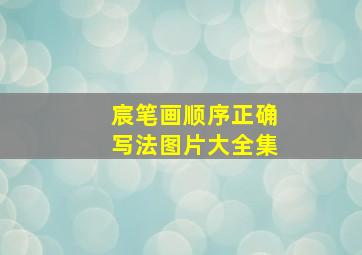 宸笔画顺序正确写法图片大全集