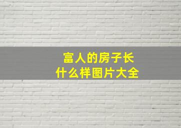 富人的房子长什么样图片大全