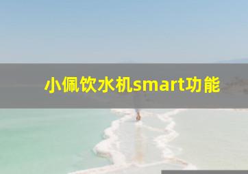 小佩饮水机smart功能