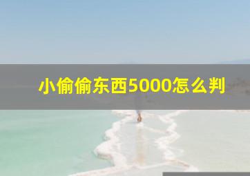 小偷偷东西5000怎么判