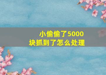 小偷偷了5000块抓到了怎么处理