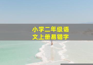 小学二年级语文上册易错字