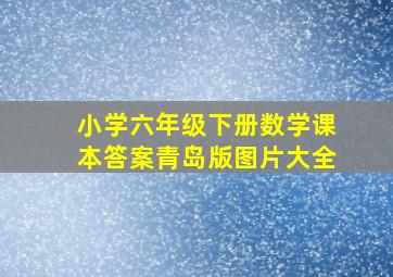 小学六年级下册数学课本答案青岛版图片大全