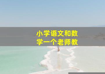 小学语文和数学一个老师教