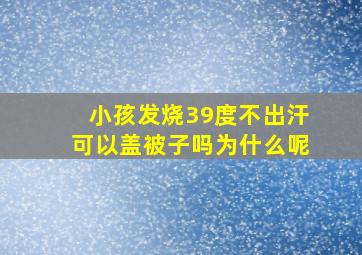 小孩发烧39度不出汗可以盖被子吗为什么呢