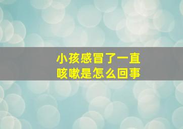 小孩感冒了一直咳嗽是怎么回事