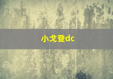 小戈登dc