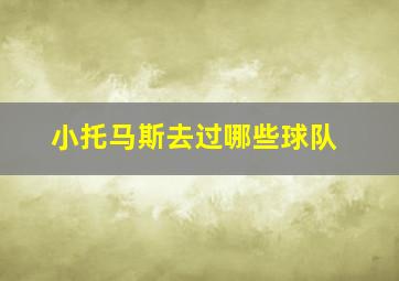 小托马斯去过哪些球队