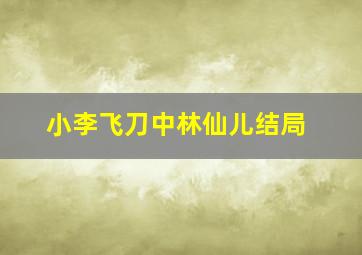 小李飞刀中林仙儿结局