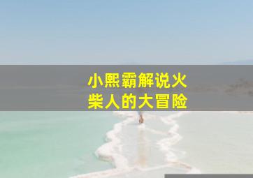 小熙霸解说火柴人的大冒险