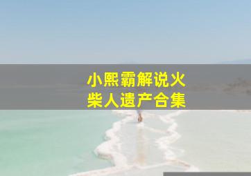 小熙霸解说火柴人遗产合集