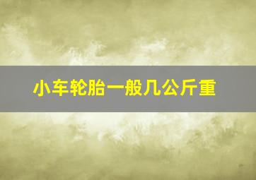 小车轮胎一般几公斤重