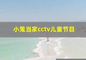 小鬼当家cctv儿童节目