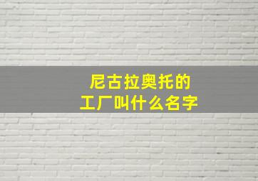 尼古拉奥托的工厂叫什么名字