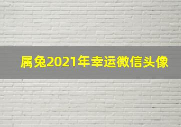 属兔2021年幸运微信头像