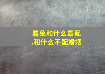 属兔和什么最配,和什么不配婚姻