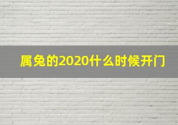 属兔的2020什么时候开门