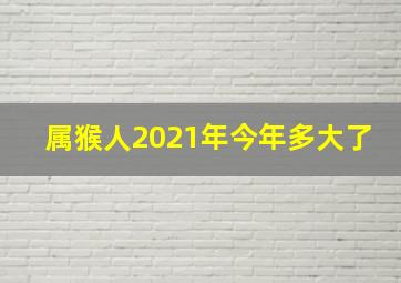 属猴人2021年今年多大了