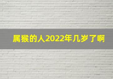 属猴的人2022年几岁了啊