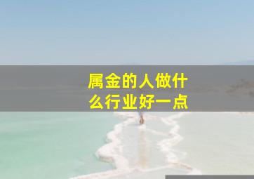 属金的人做什么行业好一点